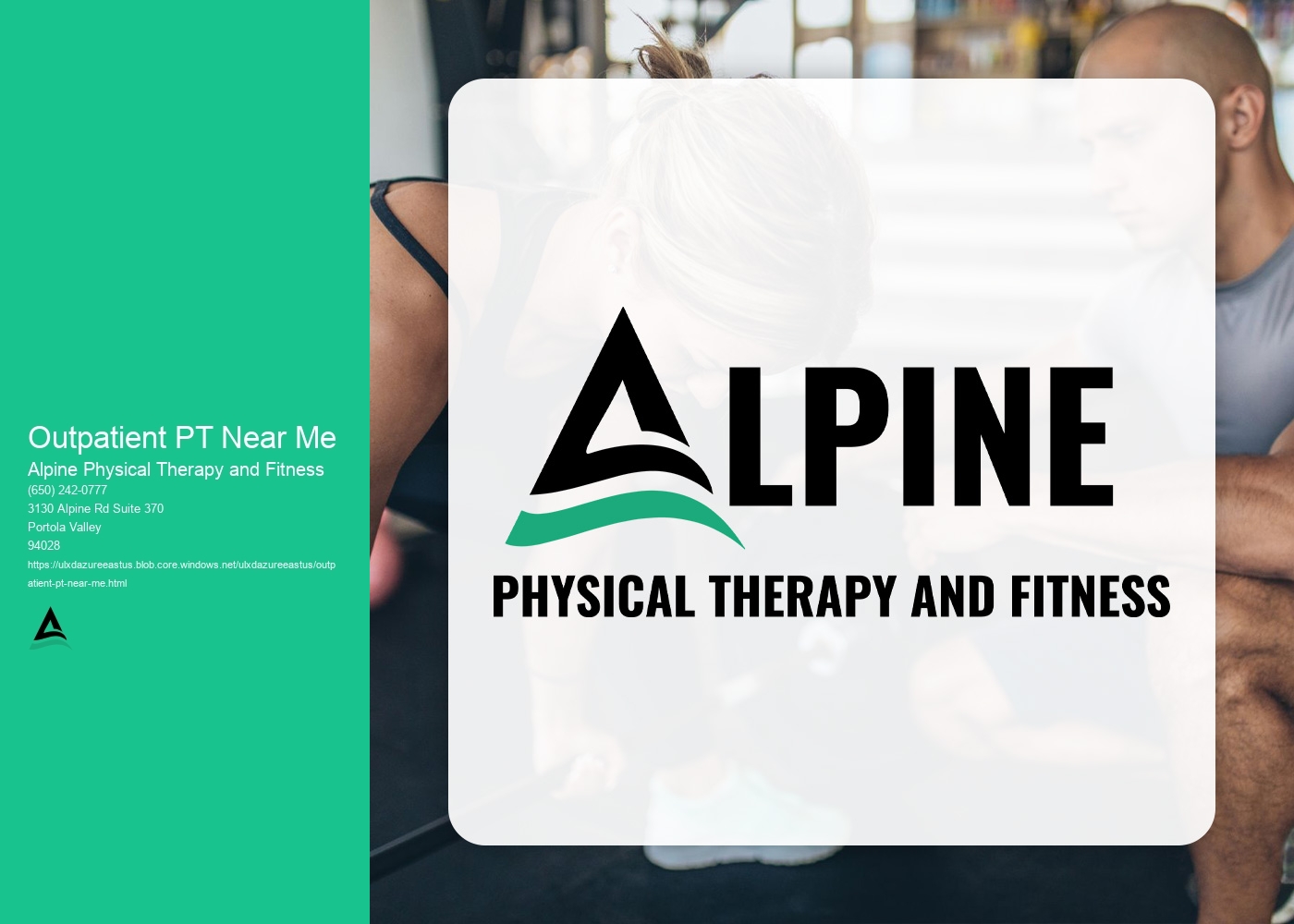 How does outpatient physical therapy help in the recovery from sports-related injuries?